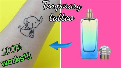 how do you make a fake tattoo with perfume|temporary tattoo made with perfume.